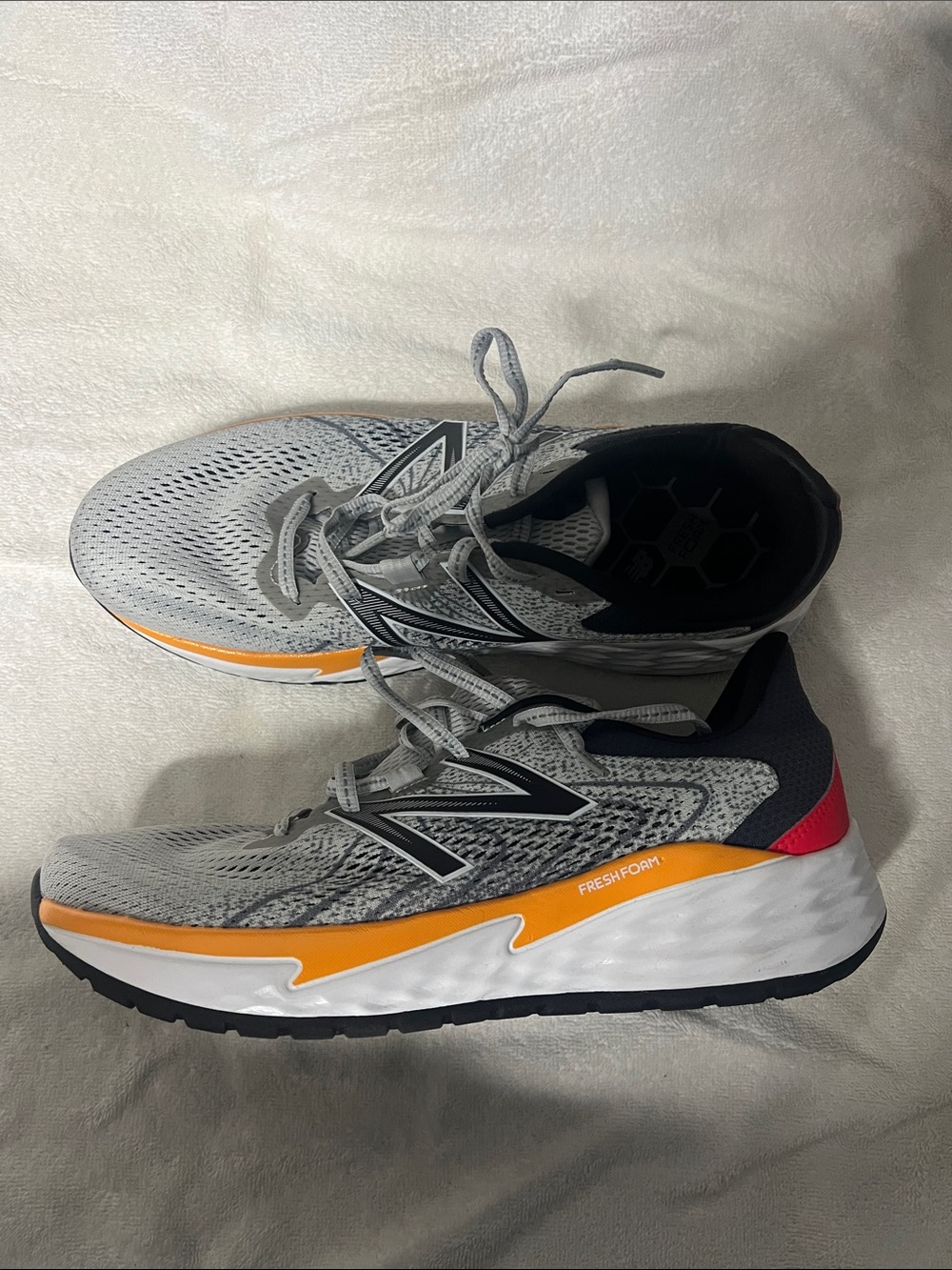 New Balance Gray, Orange & Pink Fresh Foam Running Shoes